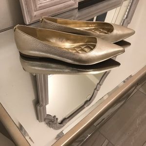 Gold Michael Kors flats